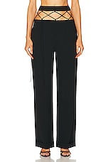 Nensi Dojaka Tailored Trouser in Black, view 1, click to view large image.