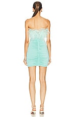 NERVI Juliette Dress in Turquoise, view 3, click to view large image.