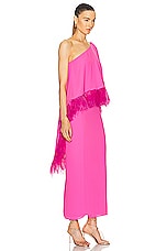 NERVI For Fwrd Dolly Dress in Hot Pink, view 2, click to view large image.