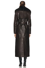 NOUR HAMMOUR Dakota Coat in Syrup, view 4, click to view large image.