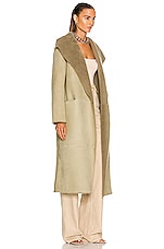 NOUR HAMMOUR Birthday Coat in Sponge, view 2, click to view large image.