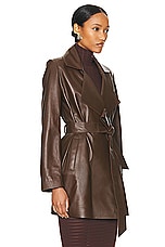 NOUR HAMMOUR Kerri Jacket in Walnut, view 2, click to view large image.