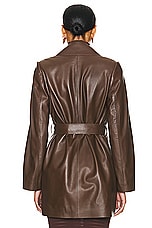 NOUR HAMMOUR Kerri Jacket in Walnut, view 3, click to view large image.