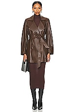 NOUR HAMMOUR Kerri Jacket in Walnut, view 4, click to view large image.