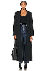 NOUR HAMMOUR for FWRD Victoria Coat in Black, view 1, click to view large image.