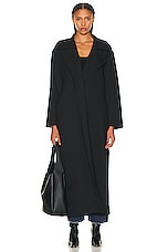 NOUR HAMMOUR for FWRD Victoria Coat in Black, view 2, click to view large image.