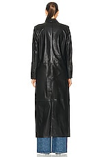 NOUR HAMMOUR Misha Coat in Black, view 4, click to view large image.