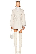 NOUR HAMMOUR Kerri Jacket in Ivory, view 1, click to view large image.