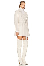 NOUR HAMMOUR Kerri Jacket in Ivory, view 2, click to view large image.