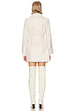 NOUR HAMMOUR Kerri Jacket in Ivory, view 3, click to view large image.
