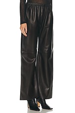 NOUR HAMMOUR Olan Pant in Black, view 2, click to view large image.