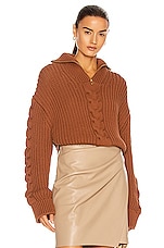 Nanushka Sadia Dress in Taupe | FWRD