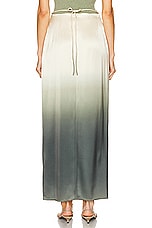 Nanushka Lianne Midi Skirt in Moss Gradient, view 3, click to view large image.