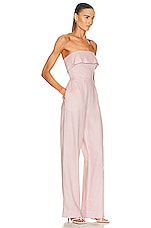 NICHOLAS Chesa Banded Corset Jumpsuit in Rosette, view 2, click to view large image.