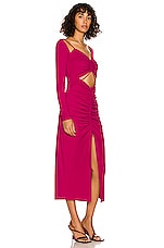 NICHOLAS Shayla Dress in Magenta, view 2, click to view large image.