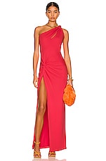 NICHOLAS Kinley Gown in Coral Punch, view 1, click to view large image.