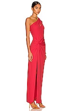 NICHOLAS Kinley Gown in Coral Punch, view 2, click to view large image.