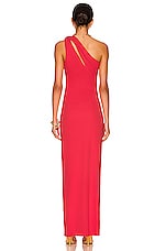 NICHOLAS Kinley Gown in Coral Punch, view 3, click to view large image.