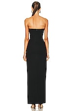 NICHOLAS Tena Deep V Sweetheart Gown in Black, view 4, click to view large image.