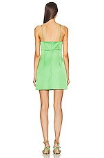 NICHOLAS Lomy Bandeau Cutout Mini Dress in Green, view 3, click to view large image.
