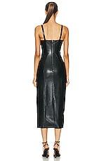NICHOLAS Lara Midi Dress in Black, view 4, click to view large image.