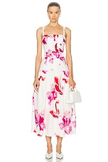 NICHOLAS Lidia Bustier Drop Waist Dress in Zoe Floral Print, view 1, click to view large image.