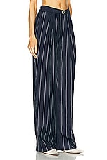 NICHOLAS Calista Belted Wide Leg Pant in Ink & Milk, view 2, click to view large image.