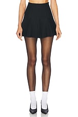 NICHOLAS Mimmy Pleated Mini Skirt in Black, view 1, click to view large image.