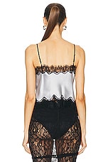NICHOLAS Alani Lace Trim Camisole Top in Silver, view 3, click to view large image.