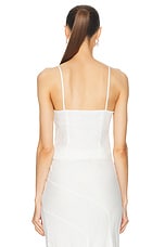 NICHOLAS Marjorie Seamed Camisole Top in Milk, view 3, click to view large image.