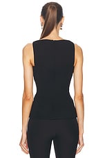 NICHOLAS Simmy Panelled Long Bodice Top in Black, view 3, click to view large image.