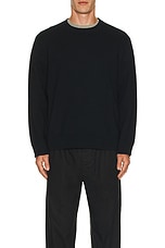 NILI LOTAN Leland Sweater in Dark Navy, view 3, click to view large image.