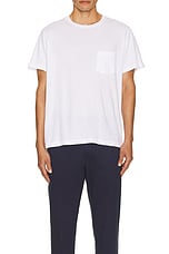 NILI LOTAN Brandon Tee in White, view 3, click to view large image.