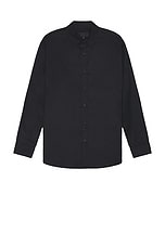 NILI LOTAN Cristobal Shirt in Black, view 1, click to view large image.