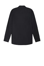 NILI LOTAN Cristobal Shirt in Black, view 2, click to view large image.