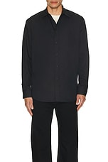 NILI LOTAN Cristobal Shirt in Black, view 3, click to view large image.