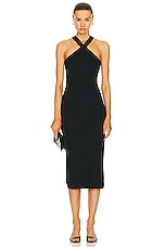 NILI LOTAN Modena Dress in Black, view 1, click to view large image.