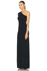 NILI LOTAN Ranni Dress in Black, view 3, click to view large image.