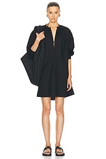 NILI LOTAN Najam Short Dress in Black, view 4, click to view large image.