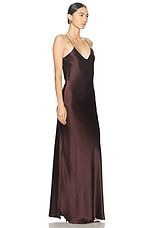 NILI LOTAN Cami Gown in Oxblood, view 2, click to view large image.