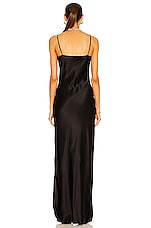 NILI LOTAN Cami Gown in Black, view 3, click to view large image.