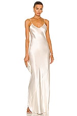 NILI LOTAN Cami Gown in Ivory, view 1, click to view large image.