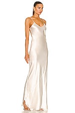 NILI LOTAN Cami Gown in Ivory, view 2, click to view large image.