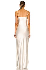 NILI LOTAN Cami Gown in Ivory, view 3, click to view large image.