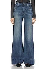 NILI LOTAN Nadege Wide Leg in Classic Wash, view 1, click to view large image.