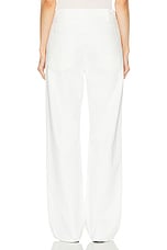 NILI LOTAN Mitchell Wide Leg in Cream, view 3, click to view large image.