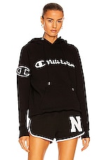 NILI LOTAN x Champion Hoodie in Jet Black | FWRD