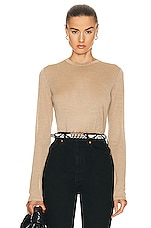 NILI LOTAN Candice Sweater in KHAKI, view 1, click to view large image.
