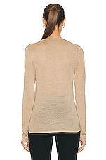 NILI LOTAN Candice Sweater in KHAKI, view 3, click to view large image.