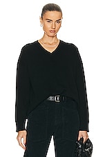 NILI LOTAN Shagen Sweater in Black, view 1, click to view large image.